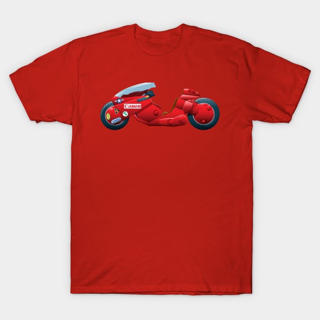 Akira, Kaneda's Motorcycle T-Shirt by Staermose